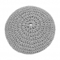 Preview: Hoooked DIY Häkel- und Strickset Pouf Sporty Grey
