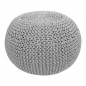 Preview: Hoooked DIY Häkel- und Strickset Pouf Sporty Grey