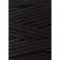Preview: Bobbiny Macramegarn Durchmesser 3 mm 100 Meter 3fach gedreht Schwarz