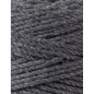 Preview: Bobbiny Macramegarn Durchmesser 3 mm 100 Meter 3fach gedreht Charcoal