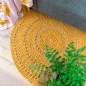 Preview: DIY Häkelset Runder Teppich Volterra Harvest Ocre