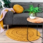 Preview: DIY Häkelset Runder Teppich Volterra Harvest Ocre