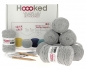 Preview: DIY Strick Kit RibbonXL Pouf Silver Grey