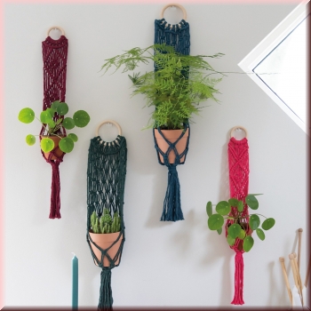 Preview: Makrameanleitung Blumenampel Bali