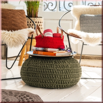 Häkelanleitung Pouf