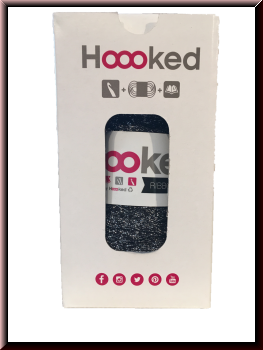 Preview: Hoooked Clutch Charly Schwarz Glitzer