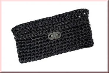 Hoooked Clutch Charly Schwarz Glitzer