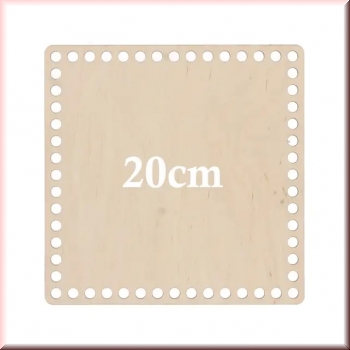 Korbboden aus Holz 20 x 20 cm