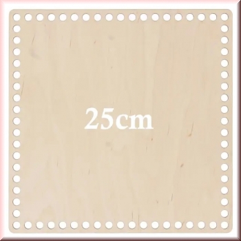 Korbboden aus Holz 25 x 25 cm