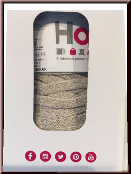 Preview: Hoooked Clutch Charly Gold Glitzer