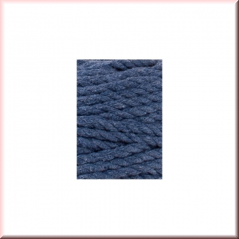 Bobbiny Macramegarn Durchmesser 5 mm 100 Meter 3 fach gedreht Jeans