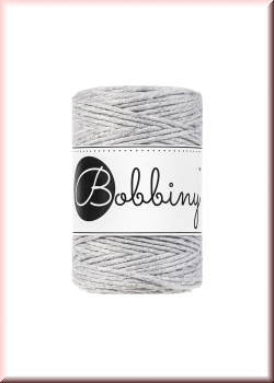 Bobbiny Macramegarn Durchmesser 1,5 mm 100 Meter Hellgrau