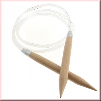 Rundstricknadel Holz 15 mm 130 cm lang