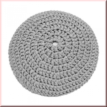 Hoooked DIY Häkel- und Strickset Pouf Sporty Grey