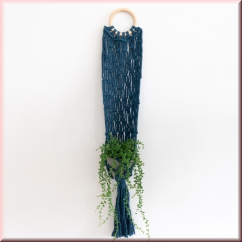 Hoooked DIY Set Blumenampel Bali Petrol