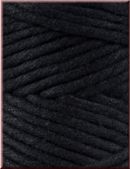 Preview: Bobbiny Macramegarn Durchmesser 3 mm 100 Meter Schwarz