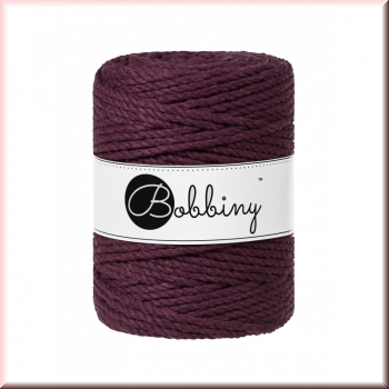 Bobbiny Macramegarn Durchmesser 5 mm 100 Meter 3 fach gedreht Blackberry