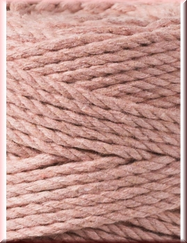 Preview: Bobbiny Macramegarn Durchmesser 3 mm 100 Meter 3fach gedreht Blush