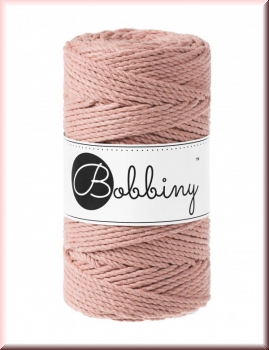 Bobbiny Macramegarn Durchmesser 3 mm 100 Meter 3fach gedreht Blush