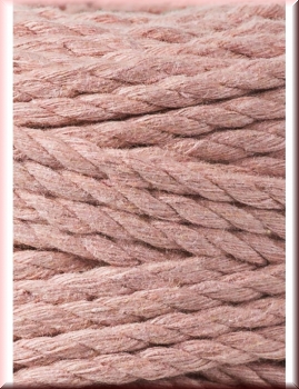 Bobbiny Macramegarn Durchmesser 5 mm 100 Meter 3 fach gedreht Blush