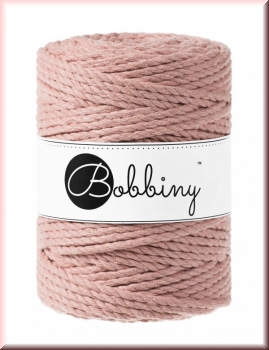 Bobbiny Macramegarn Durchmesser 5 mm 100 Meter 3 fach gedreht Blush