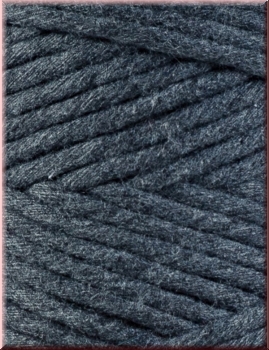 Preview: Bobbiny Macramegarn Durchmesser 3 mm 100 Meter Charcoal