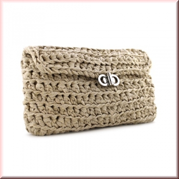 Hoooked Clutch Charly Gold Glitzer