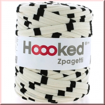 Hoooked schwarz-Creme Sparset 2 x 120 Meter