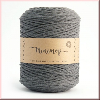 Lankava Macrame Minimop Grau in 2,5 mm, 490 Meter Lauflänge