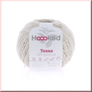 Hoooked Natural Jute Tossa 2 mm Vanilla Cream