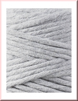 Preview: Bobbiny Macramegarn Durchmesser 3 mm 100 Meter Hellgrau
