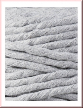 Preview: Bobbiny Macramegarn Durchmesser 5 mm 100 Meter Hellgrau