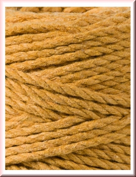 Bobbiny Macramegarn Durchmesser 3 mm 100 Meter 3fach gedreht Mustard
