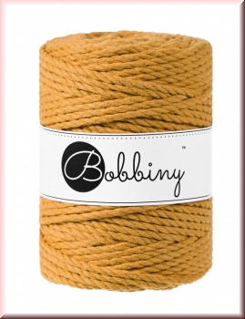 Bobbiny Macramegarn Durchmesser 5 mm 100 Meter 3 fach gedreht Mustard