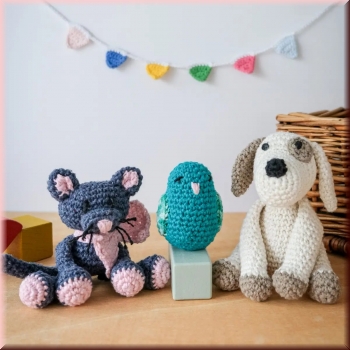Amigurumi Häkelset Pet Friends