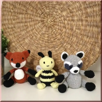Amigurumi Häkelset Forest Friends