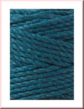 Preview: Bobbiny Macramegarn Durchmesser 3 mm 100 Meter 3fach gedreht Peacock