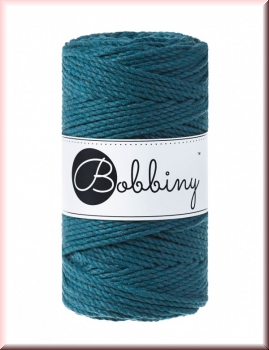 Bobbiny Macramegarn Durchmesser 3 mm 100 Meter 3fach gedreht Peacock