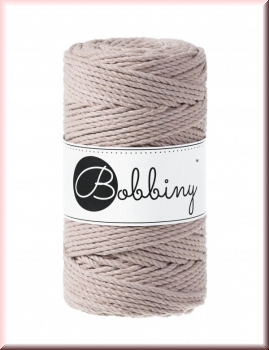 Bobbiny Macramegarn Durchmesser 3 mm 100 Meter 3fach gedreht Pearl