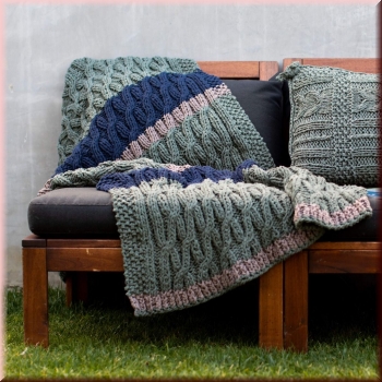 Preview: Strickanleitung Decke Sagres