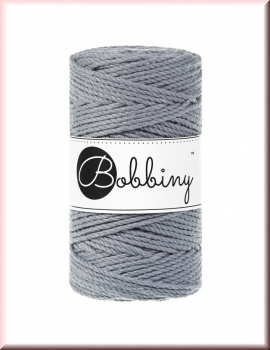 Bobbiny Macramegarn Durchmesser 3 mm 100 Meter 3fach gedreht Steel