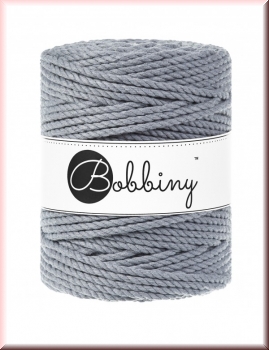 Bobbiny Macramegarn Durchmesser 5 mm 100 Meter 3 fach gedreht Steel