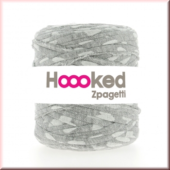 Hoooked hellgrau Herzchen XL Sparset Pouf oder Teppich 4 x 120 Meter