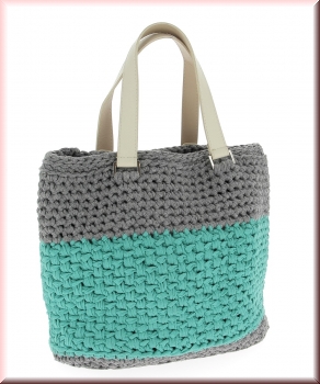 Preview: Hoooked DIY Häkelset Tasche Valencia Türkis