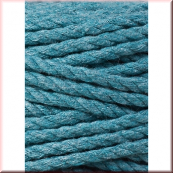 Preview: Bobbiny Macramegarn Durchmesser 5 mm 100 Meter 3 fach gedreht Teal