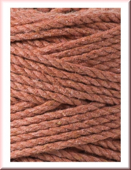 Preview: Bobbiny Macramegarn Durchmesser 3 mm 100 Meter 3fach gedreht Terracotta