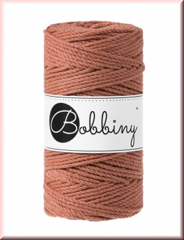 Bobbiny Macramegarn Durchmesser 3 mm 100 Meter 3fach gedreht Terracotta