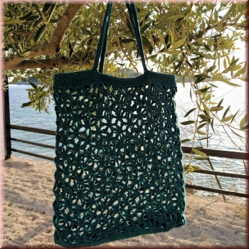 Preview: Hoooked DIY Häkelset Tasche Trogir Petrol