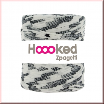 Hoooked weiss gemustert XL Sparset Pouf oder Teppich 4 x 120 Meter
