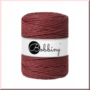 Bobbiny Macramegarn Durchmesser 5 mm 100 Meter 3 fach gedreht Wildrose